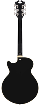 D'Angelico PREMIER SS Semi-Hollow Electric Guitar (Solid Black)