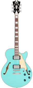 D'Angelico PREMIER SS Semi-Hollow Electric Guitar (Surf Green)