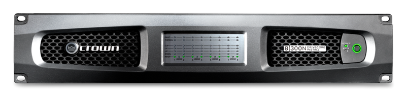 Crown DCI8X300N 8 Channel 300W @ 4Ω Power Amplifier With BLU Link 70V/100V