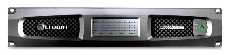 Crown DCI8X600N 8 Channel 600W @ 4Ω Power Amplifier With BLU Link 70V/100V