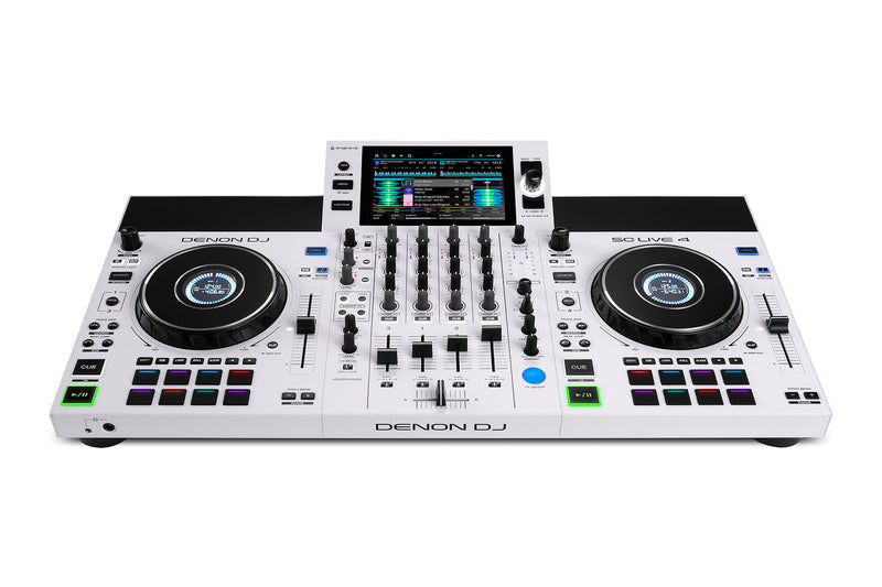 Denon DJ SC LIVE 4 Professional Standalone DJ Controller (White)