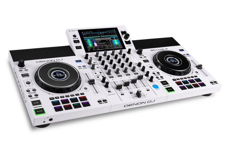 Denon DJ SC LIVE 4 Professional Standalone DJ Controller (White)