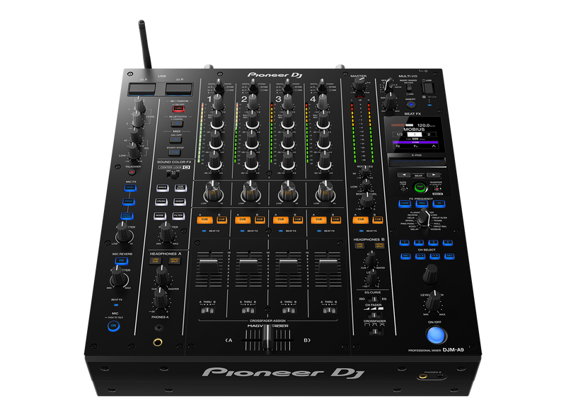 Pioneer DJ DJM-A9 4-Channel Digital Pro-DJ Mixer with Bluetooth (Black)