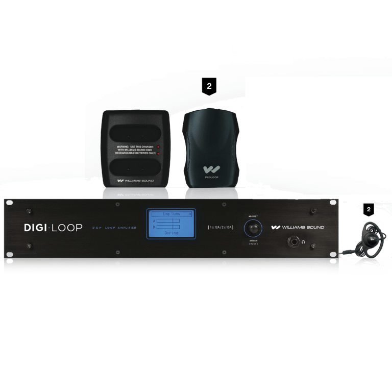 Williams AV DL210 SYS 1 2.0 Digi-Loop Large Area, Dual Channel Hearing Loop System