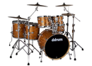 DDrum DOMINION Birch 6-Piece Shell Pack (Satin Bubinga Wrap)