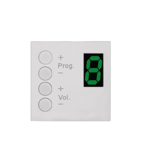 Audac DW4018/W Wall Panel Controller Bticino (White)