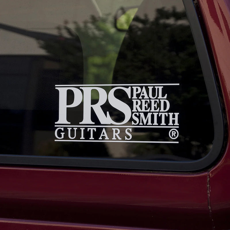 PRS Block Logo Window Decal (White)