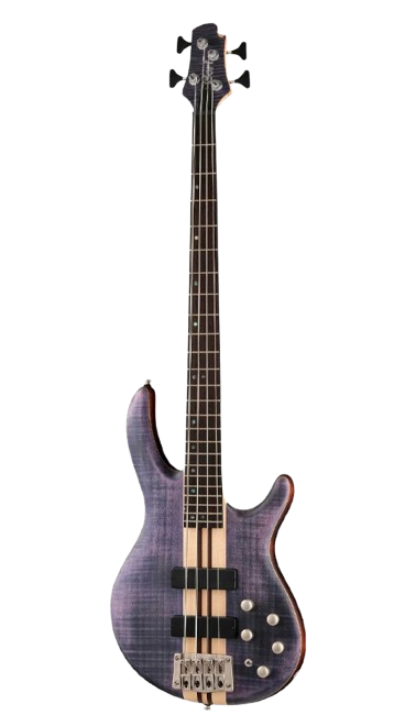 Cort A4-PLUS-FMMH-OPLB Artisan Series Electric Bass (Open Pore Blue Black)