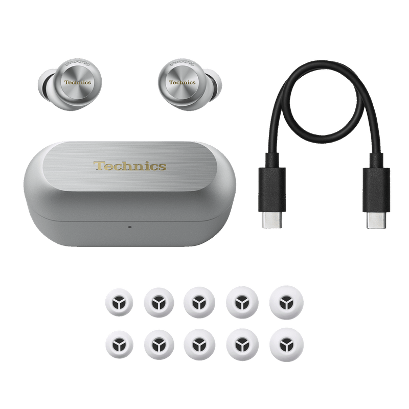 Technics EAHAZ100ES In Ear Wireless Earbuds (Silver)