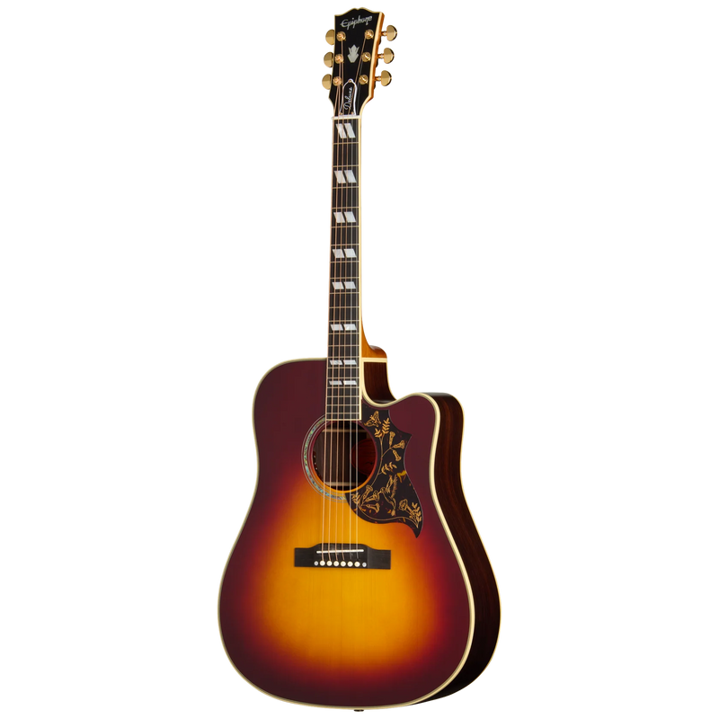 Epiphone HUMMINGBIRD DELUXE EC Acoustic Electric Guitar (Autumn Burst)