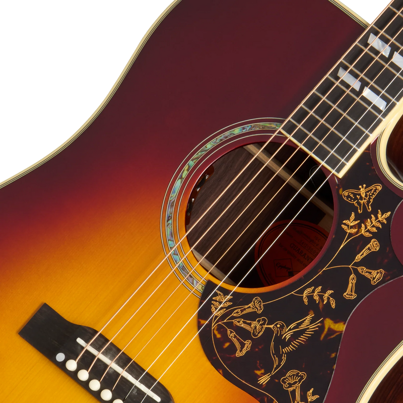 Epiphone HUMMINGBIRD DELUXE EC Acoustic Electric Guitar (Autumn Burst)