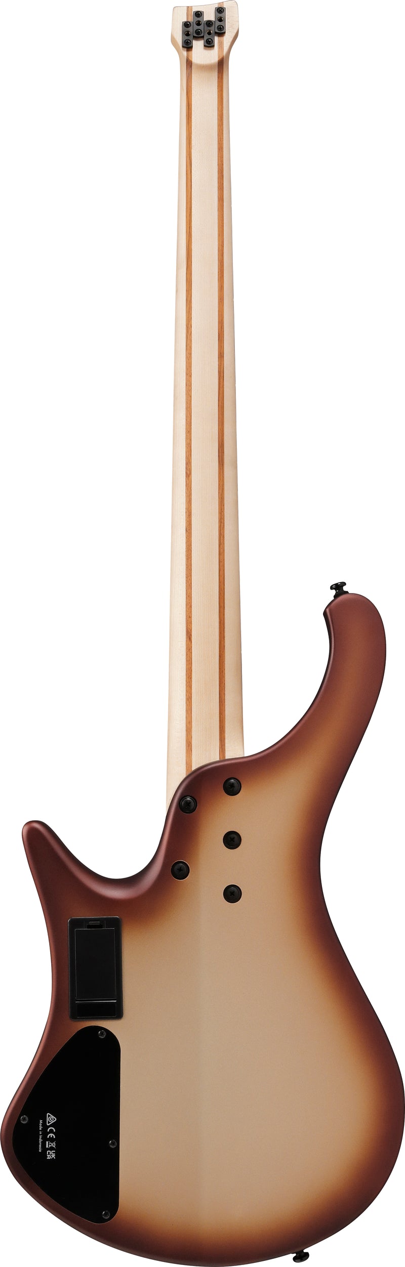 Ibanez EHB600CCM EHB Ergonomic Headless Electric Bass Guitar (Charred Champagne Burst Matte)
