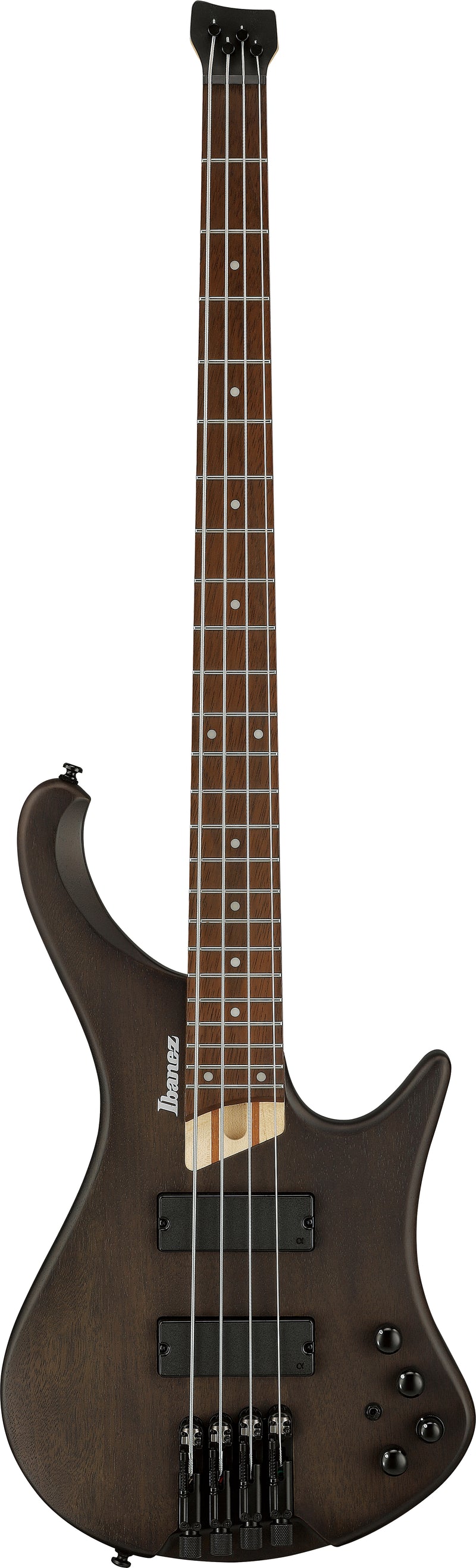 Ibanez EHB600WNF EHB Ergonomic Headless Electric Bass Guitar (Walnut Flat)