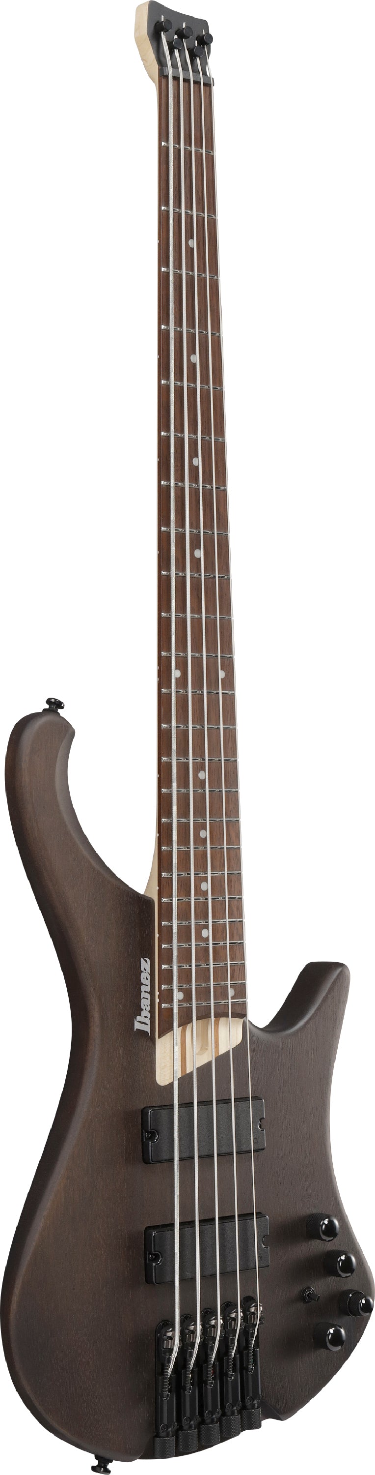 Ibanez EHB605WNF EHB Ergonomic 5 String Headless Electric Bass Guitar (Walnut Flat)