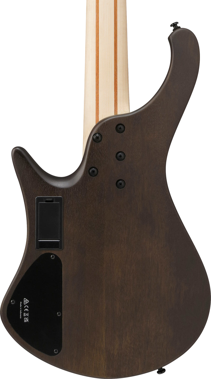 Ibanez EHB605WNF EHB Ergonomic 5 String Headless Electric Bass Guitar (Walnut Flat)
