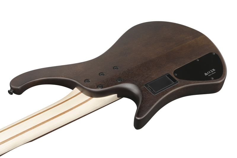 Ibanez EHB605WNF EHB Ergonomic 5 String Headless Electric Bass Guitar (Walnut Flat)