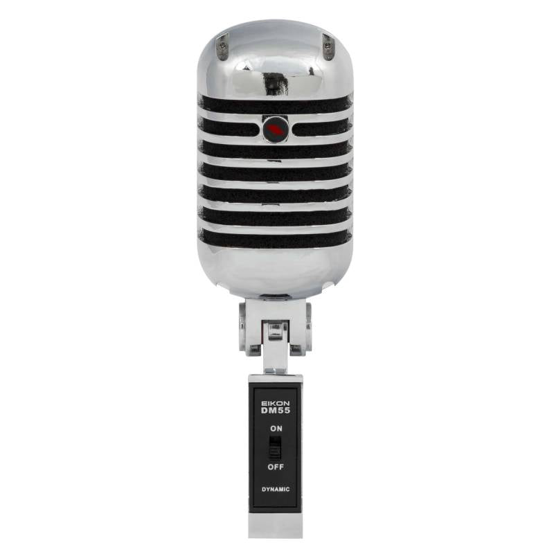 Eikon DM55V2 Vintage Design Professional Vocal Dynamic Microphone (Chrome)