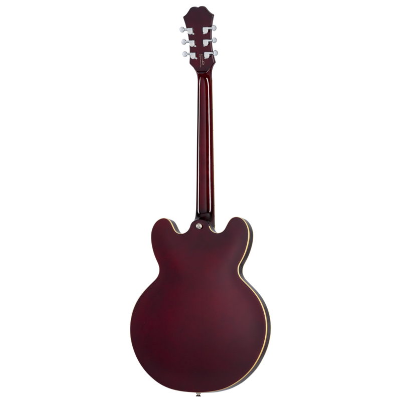Epiphone EONGRD Noel Gallagher Riviera Guitare électrique à corps creux avec étui (rouge vin foncé)