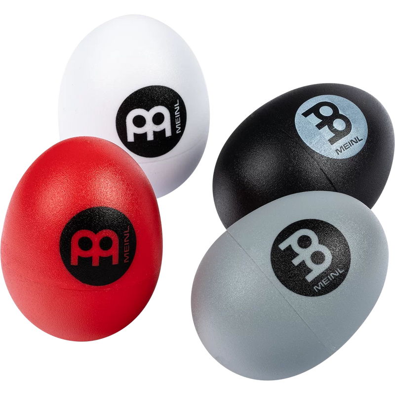 Meinl ES-SET Egg Shaker Set 4 Piece (White Gray Black And Red)