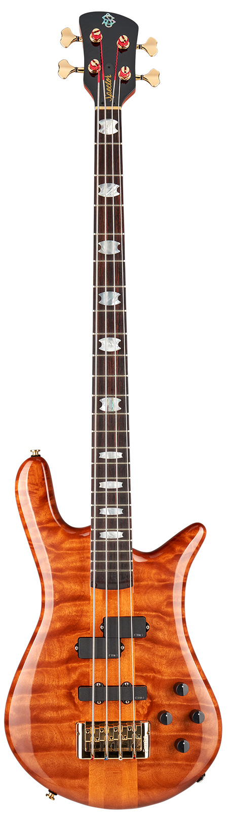 Spector EURO4DWAMB Euro 4 Dough Wimbish Signature Electric Bass Guitar (Amber Gloss)