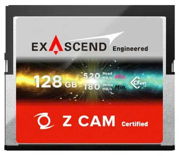Exascend EXSZ3X128GB ZCAM CFast Memory Card - 128GB