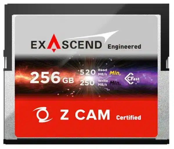 Exascend EXSZ3X256GB ZCAM CFast Memory Card - 256GB