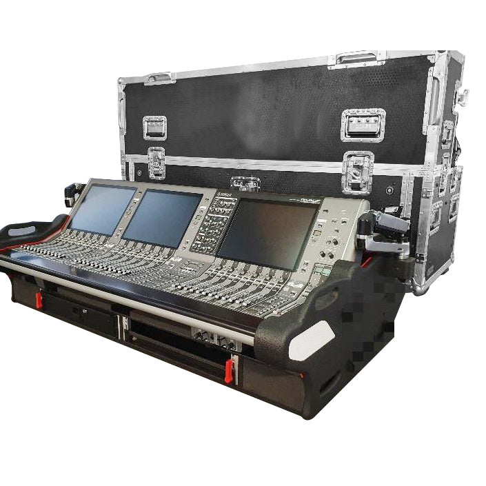 ProX XZF-YPM5 RIVAGE D2X2U Detachable Retracting Case With 2U for Yamaha PM5 RIVAGE Console