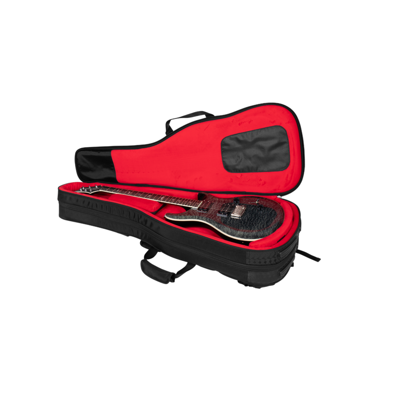 Gator G-ICONTTELEC-BLK Icon Take Two Series High Quality Gig Bags For 2 Electric Guitars