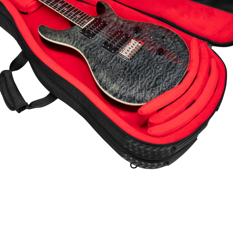 Gator G-ICONTTELEC-BLK Icon Take Two Series High Quality Gig Bags For 2 Electric Guitars