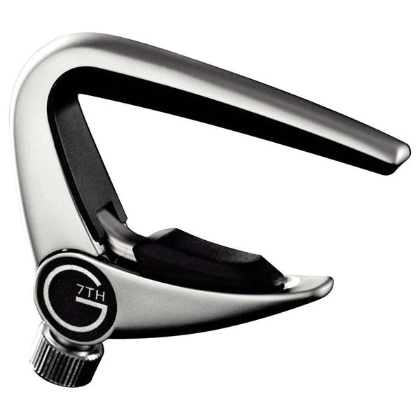 G7th G7NP-SL Newport Capodastre à levier pour guitare 6 cordes (argent)
