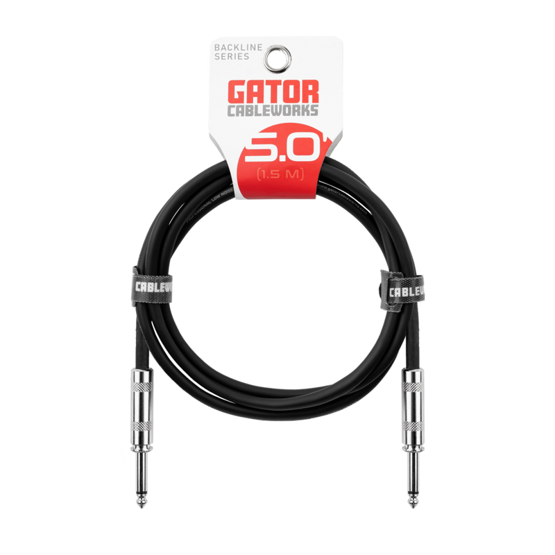 Gator GCWB-INS-05 Backline Series Straight/Straight Instrument Cable - 5ft
