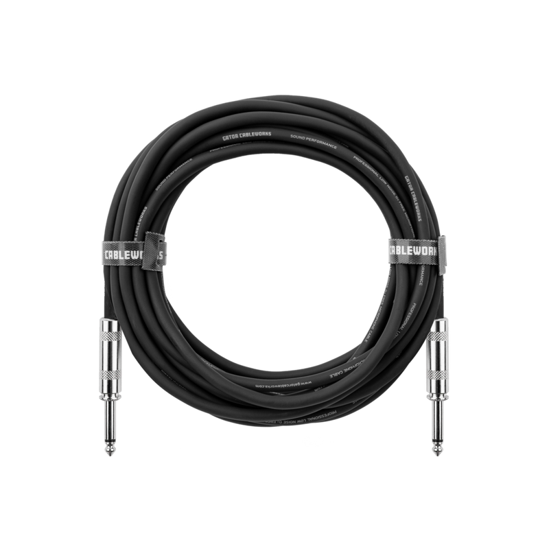 Gator GCWB-INS-10 Backline Series Straight/Straight Instrument Cable - 10ft