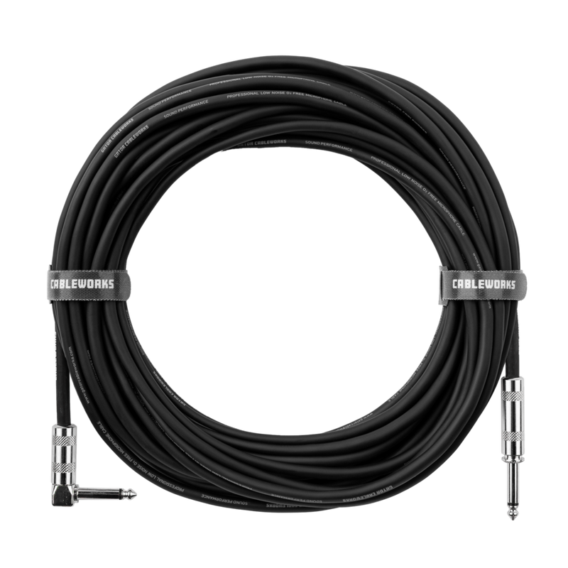 Gator GCWB-INS-30RA Backline Series Straight/Right Angle Instrument Cable - 30ft