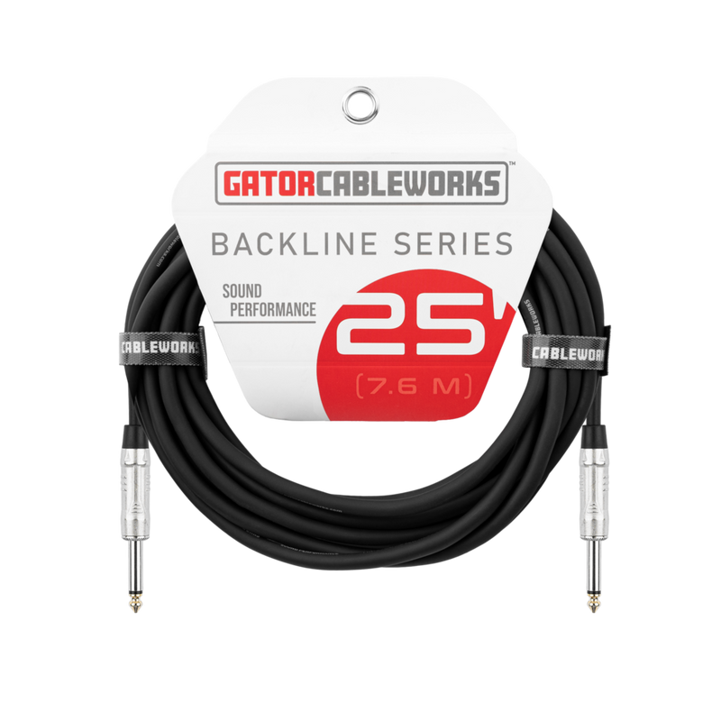 Gator GCWB-SPK-25 Backline Series TS Speaker Cable - 25ft