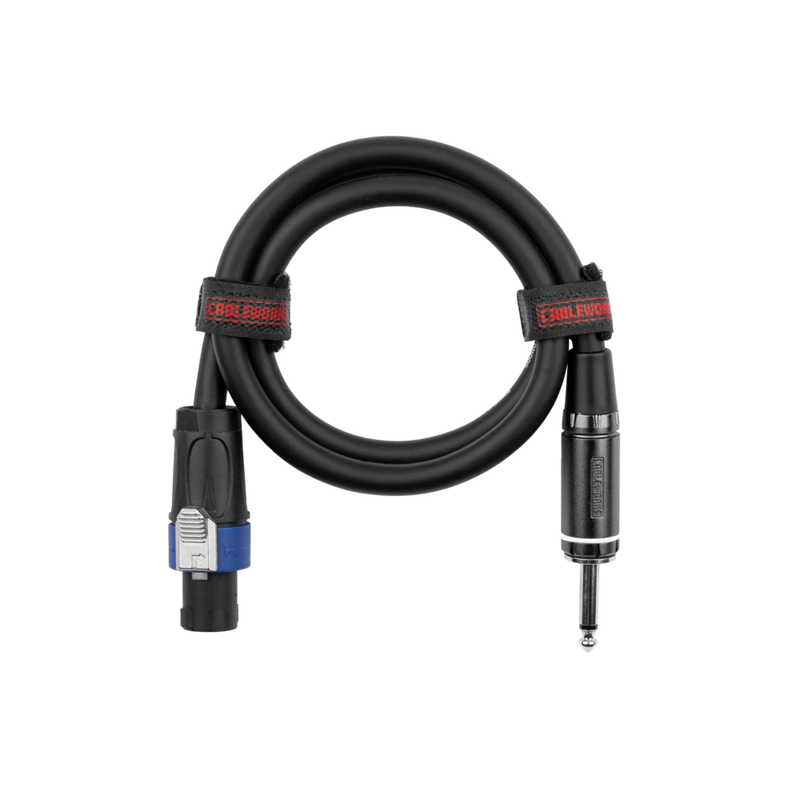 Gator GCWC-SPK-06-1TL Composer Series 1/4" TS To Twist Lock Connector Speaker Cable - 6ft