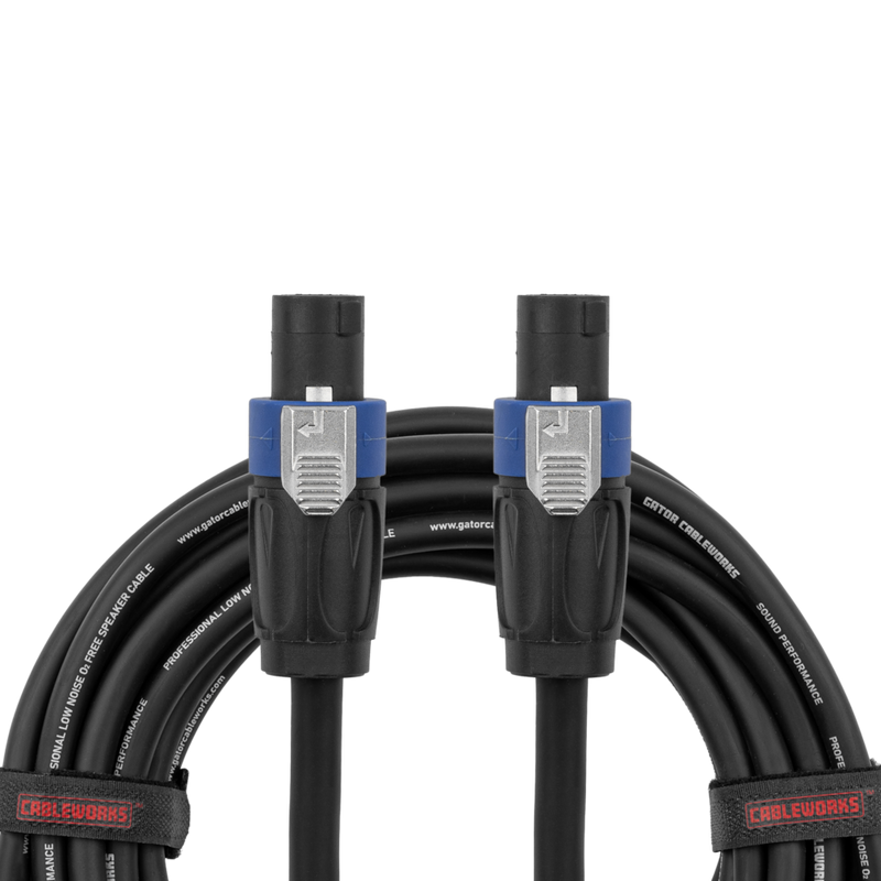 Gator GCWC-SPK-50-2TL Composer Series Twist Lock Connector Speaker Cable - 50ft