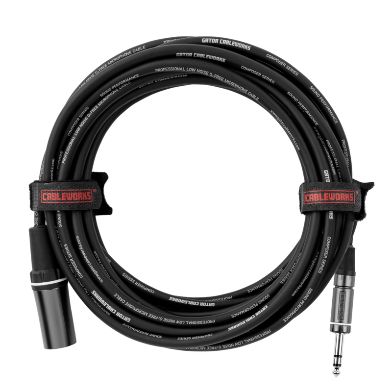Gator GCWC-XLR-20MTRS Composer Series XLR M To TRS Cable - 20ft