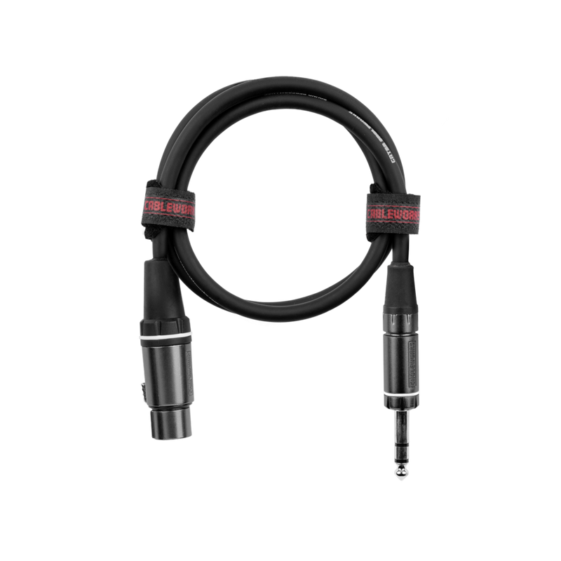 Gator GCWC-XLR-18INFTRS Composer Series XLR F To TRS Cable - 18"