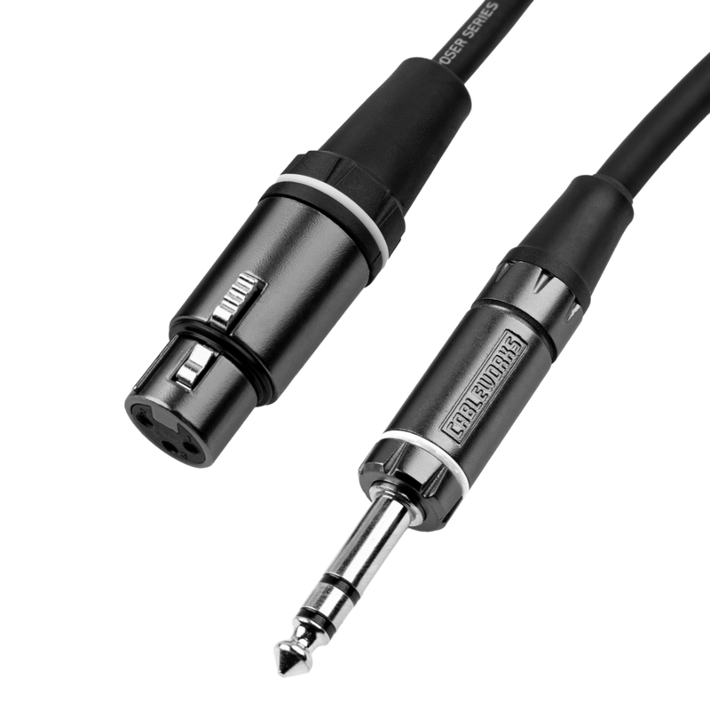 Gator GCWC-XLR-18INFTRS Composer Series XLR F To TRS Cable - 18"