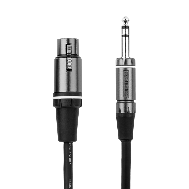 Gator GCWC-XLR-18INFTRS Composer Series XLR F To TRS Cable - 18"