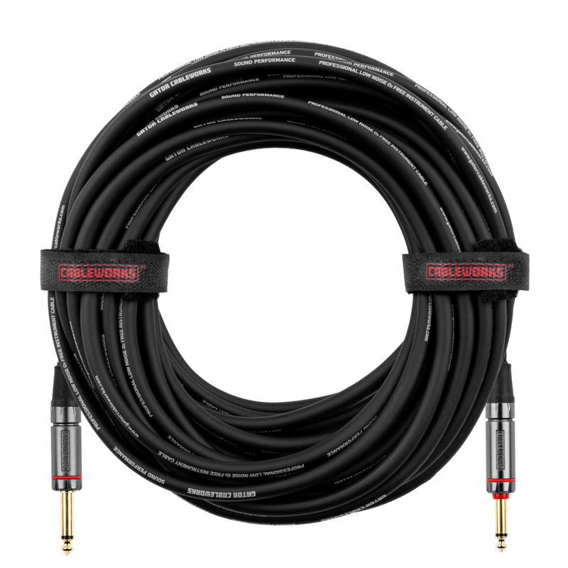 Gator GCWH-INS-20QT Headliner Series 1/4" Straight Quiet Instrument Cable - 20ft