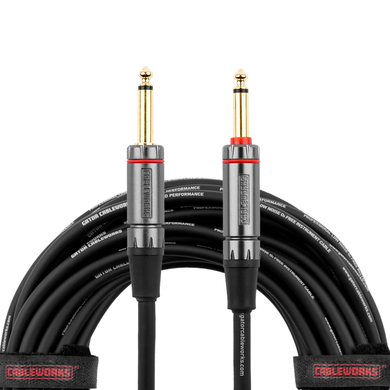 Gator GCWH-INS-30QT Headliner Series 1/4" Straight Quiet Instrument Cable - 30ft