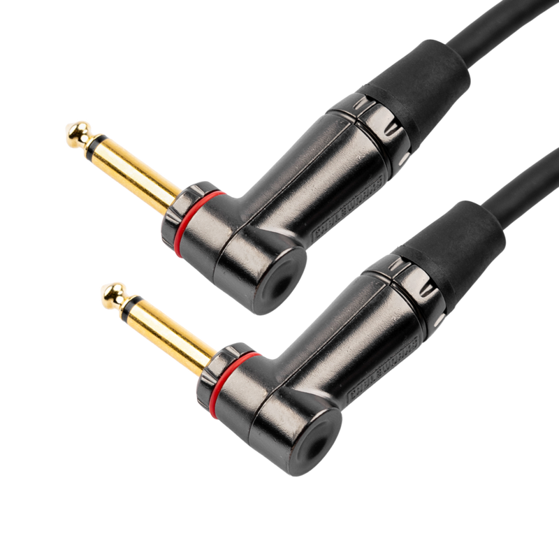 Gator GCWH-INS-6INRA Headliner Series 1/4" Right Angle Patch Cable - 6in