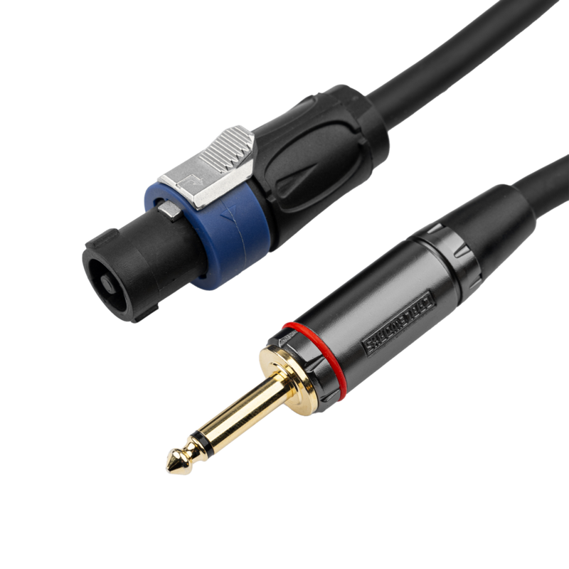 Gator GCWH-SPK-25-1TL Headliner Series 1/4" TS to Twist Lock Connector Speaker Cable - 25ft