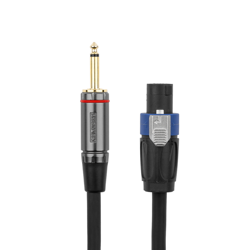 Gator GCWH-SPK-25-1TL Headliner Series 1/4" TS to Twist Lock Connector Speaker Cable - 25ft