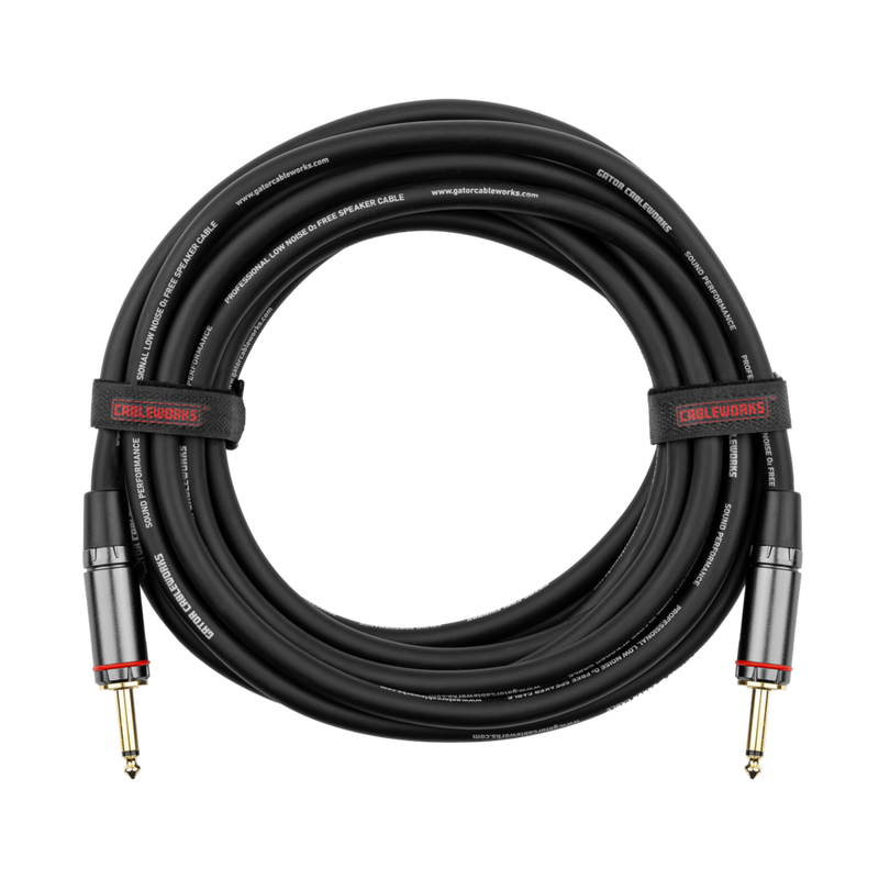 Gator GCWH-SPK-25 Headliner Series 1/4" TS Speaker Cable - 25ft