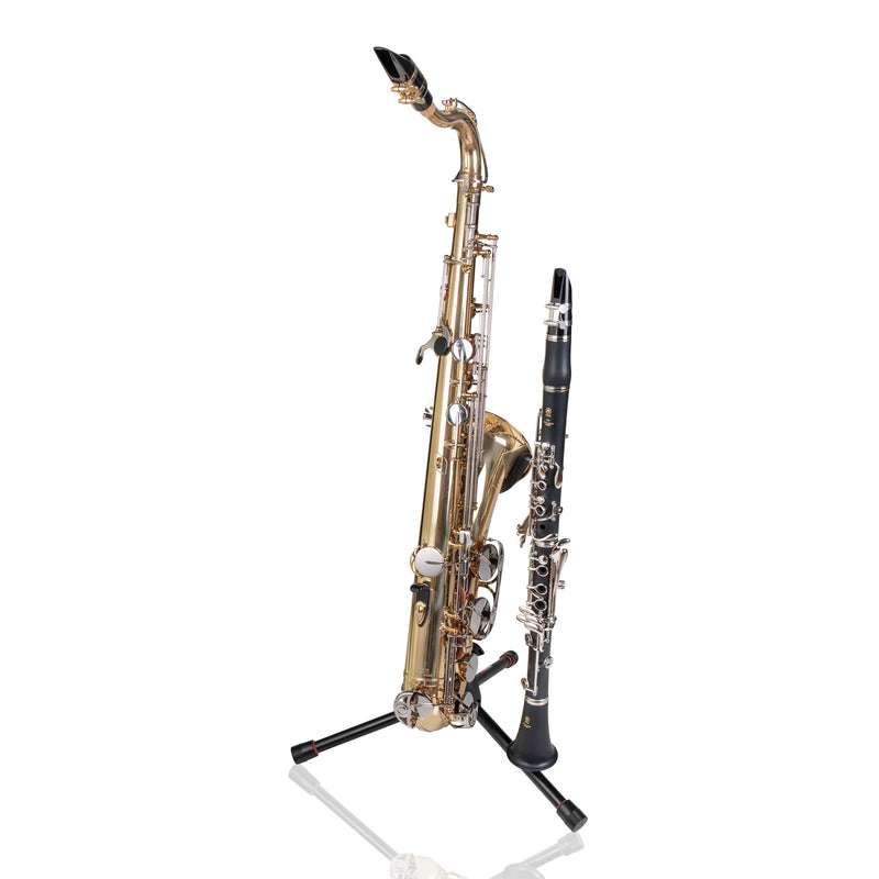 Gator GFW-BNO-SAXFLU Tripod Stand For Alto/Tenor Saxophone With Flute Peg