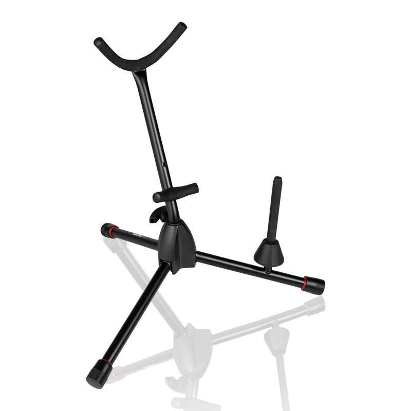 Gator GFW-BNO-SAXFLU Tripod Stand For Alto/Tenor Saxophone With Flute Peg