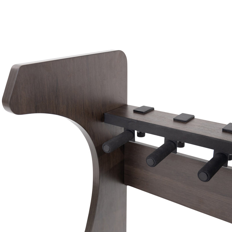 Gator GFW-ELITEGTR3RK-BRN Elite Three Electric/Acoustic Guitar Rack (Brown)
