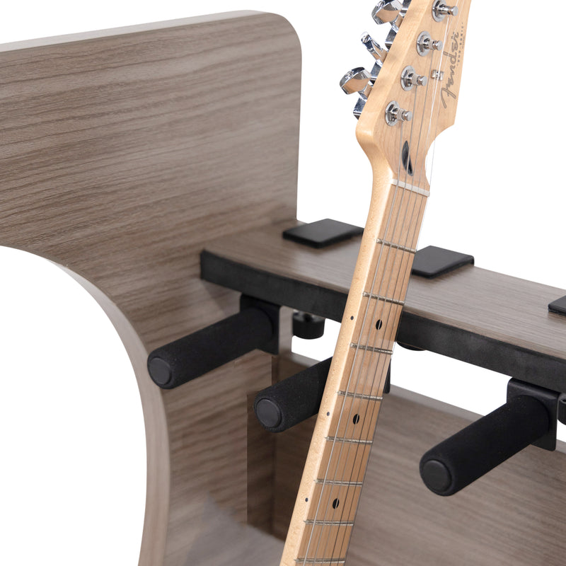 Gator GFW-ELITEGTR3RK-GRY Elite Three Electric/Acoustic Guitar Rack (Grey)